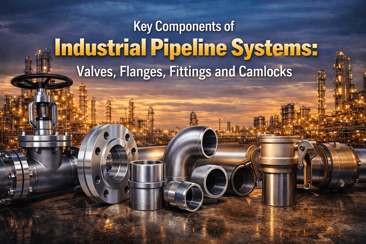 Home Key Components of Industrial Pipeline Systems: Valves, Flanges, Fittings and Camlocks
